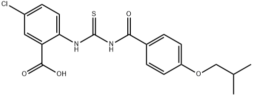 5-CHLORO-2-[[[[4-(2-METHYLPROPOXY)BENZOYL]AMINO]THIOXOMETHYL]AMINO]-BENZOIC ACID