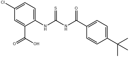 5-CHLORO-2-[[[[4-(1,1-DIMETHYLETHYL)BENZOYL]AMINO]THIOXOMETHYL]AMINO]-BENZOIC ACID