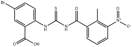 5-BROMO-2-[[[(2-METHYL-3-NITROBENZOYL)AMINO]THIOXOMETHYL]AMINO]-BENZOIC ACID