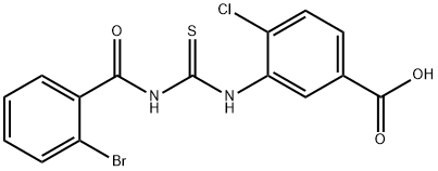 3-[[[(2-BROMOBENZOYL)AMINO]THIOXOMETHYL]AMINO]-4-CHLORO-BENZOIC ACID