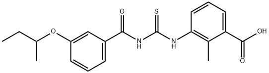 2-METHYL-3-[[[[3-(1-METHYLPROPOXY)BENZOYL]AMINO]THIOXOMETHYL]AMINO]-BENZOIC ACID