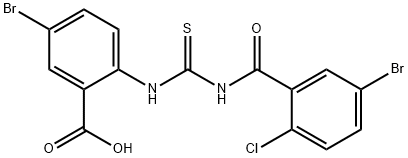 5-BROMO-2-[[[(5-BROMO-2-CHLOROBENZOYL)AMINO]THIOXOMETHYL]AMINO]-BENZOIC ACID