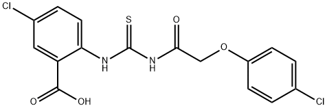 5-CHLORO-2-[[[[(4-CHLOROPHENOXY)ACETYL]AMINO]THIOXOMETHYL]AMINO]-BENZOIC ACID