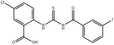 5-CHLORO-2-[[[(3-IODOBENZOYL)AMINO]THIOXOMETHYL]AMINO]-BENZOIC ACID