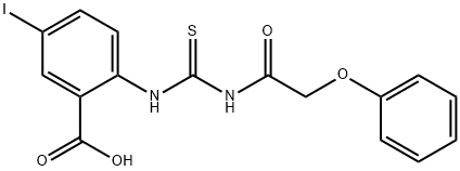 5-IODO-2-[[[(PHENOXYACETYL)AMINO]THIOXOMETHYL]AMINO]-BENZOIC ACID