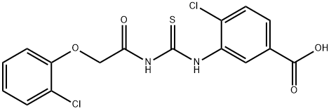 4-CHLORO-3-[[[[(2-CHLOROPHENOXY)ACETYL]AMINO]THIOXOMETHYL]AMINO]-BENZOIC ACID