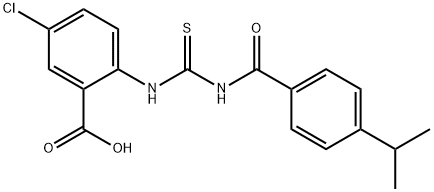 5-CHLORO-2-[[[[4-(1-METHYLETHYL)BENZOYL]AMINO]THIOXOMETHYL]AMINO]-BENZOIC ACID