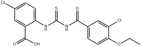 5-CHLORO-2-[[[(3-CHLORO-4-ETHOXYBENZOYL)AMINO]THIOXOMETHYL]AMINO]-BENZOIC ACID