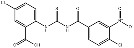 5-CHLORO-2-[[[(4-CHLORO-3-NITROBENZOYL)AMINO]THIOXOMETHYL]AMINO]-BENZOIC ACID