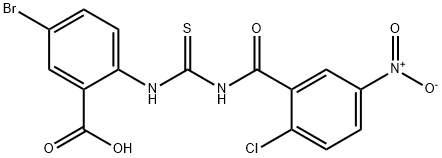 5-BROMO-2-[[[(2-CHLORO-5-NITROBENZOYL)AMINO]THIOXOMETHYL]AMINO]-BENZOIC ACID