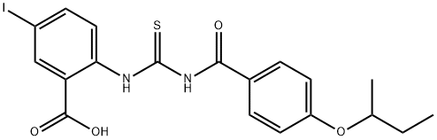 5-IODO-2-[[[[4-(1-METHYLPROPOXY)BENZOYL]AMINO]THIOXOMETHYL]AMINO]-BENZOIC ACID