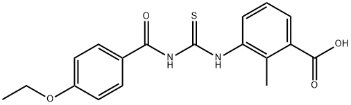 3-[[[(4-ETHOXYBENZOYL)AMINO]THIOXOMETHYL]AMINO]-2-METHYL-BENZOIC ACID