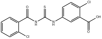 2-CHLORO-5-[[[(2-CHLOROBENZOYL)AMINO]THIOXOMETHYL]AMINO]-BENZOIC ACID