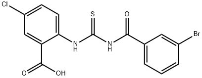 2-[[[(3-BROMOBENZOYL)AMINO]THIOXOMETHYL]AMINO]-5-CHLORO-BENZOIC ACID