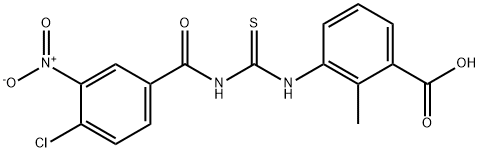 3-[[[(4-CHLORO-3-NITROBENZOYL)AMINO]THIOXOMETHYL]AMINO]-2-METHYL-BENZOIC ACID