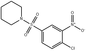 1-(4-CHLORO-3-NITRO-BENZENESULFONYL)-PIPERIDINE Structural