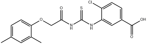 4-CHLORO-3-[[[[(2,4-DIMETHYLPHENOXY)ACETYL]AMINO]THIOXOMETHYL]AMINO]-BENZOIC ACID