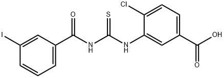 4-CHLORO-3-[[[(3-IODOBENZOYL)AMINO]THIOXOMETHYL]AMINO]-BENZOIC ACID