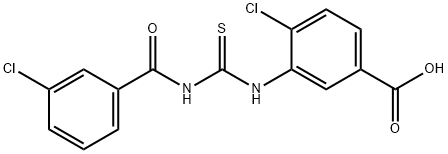 4-CHLORO-3-[[[(3-CHLOROBENZOYL)AMINO]THIOXOMETHYL]AMINO]-BENZOIC ACID