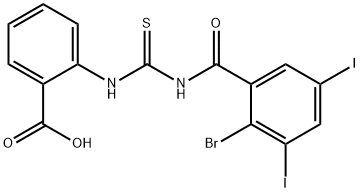 2-[[[(2-BROMO-3,5-DIIODOBENZOYL)AMINO]THIOXOMETHYL]AMINO]-BENZOIC ACID