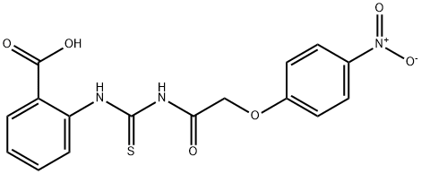 2-[[[[(4-NITROPHENOXY)ACETYL]AMINO]THIOXOMETHYL]AMINO]-BENZOIC ACID