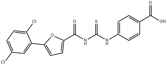 4-[[[[[5-(2,5-DICHLOROPHENYL)-2-FURANYL]CARBONYL]AMINO]THIOXOMETHYL]AMINO]-BENZOIC ACID