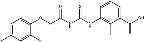 3-[[[[(2,4-DIMETHYLPHENOXY)ACETYL]AMINO]THIOXOMETHYL]AMINO]-2-METHYL-BENZOIC ACID