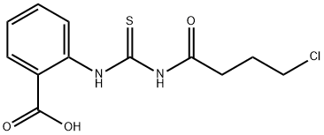 2-[[[(4-CHLORO-1-OXOBUTYL)AMINO]THIOXOMETHYL]AMINO]-BENZOIC ACID Structural