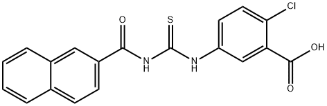 2-CHLORO-5-[[[(2-NAPHTHALENYLCARBONYL)AMINO]THIOXOMETHYL]AMINO]-BENZOIC ACID