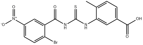 3-[[[(2-BROMO-5-NITROBENZOYL)AMINO]THIOXOMETHYL]AMINO]-4-METHYL-BENZOIC ACID