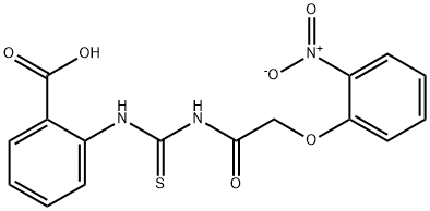 2-[[[[(2-NITROPHENOXY)ACETYL]AMINO]THIOXOMETHYL]AMINO]-BENZOIC ACID