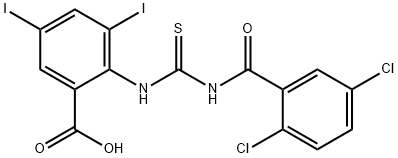 2-[[[(2,5-DICHLOROBENZOYL)AMINO]THIOXOMETHYL]AMINO]-3,5-DIIODO-BENZOIC ACID