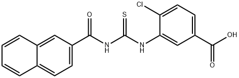 4-CHLORO-3-[[[(2-NAPHTHALENYLCARBONYL)AMINO]THIOXOMETHYL]AMINO]-BENZOIC ACID