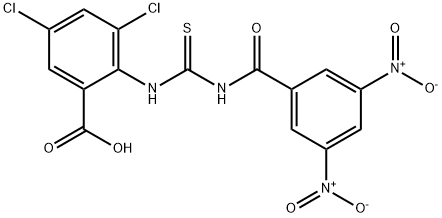 3,5-DICHLORO-2-[[[(3,5-DINITROBENZOYL)AMINO]THIOXOMETHYL]AMINO]-BENZOIC ACID