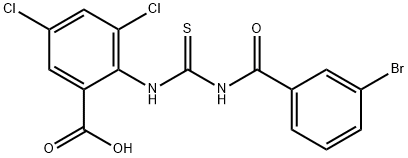 2-[[[(3-BROMOBENZOYL)AMINO]THIOXOMETHYL]AMINO]-3,5-DICHLORO-BENZOIC ACID