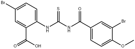 5-BROMO-2-[[[(3-BROMO-4-METHOXYBENZOYL)AMINO]THIOXOMETHYL]AMINO]-BENZOIC ACID