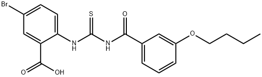 5-BROMO-2-[[[(3-BUTOXYBENZOYL)AMINO]THIOXOMETHYL]AMINO]-BENZOIC ACID