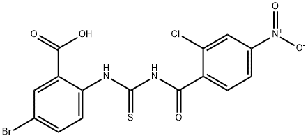 5-BROMO-2-[[[(2-CHLORO-4-NITROBENZOYL)AMINO]THIOXOMETHYL]AMINO]-BENZOIC ACID