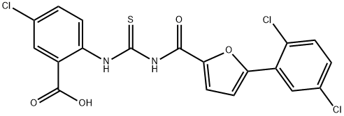 5-CHLORO-2-[[[[[5-(2,5-DICHLOROPHENYL)-2-FURANYL]CARBONYL]AMINO]THIOXOMETHYL]AMINO]-BENZOIC ACID