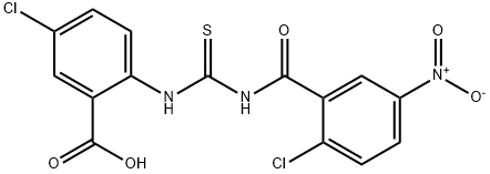 5-CHLORO-2-[[[(2-CHLORO-5-NITROBENZOYL)AMINO]THIOXOMETHYL]AMINO]-BENZOIC ACID