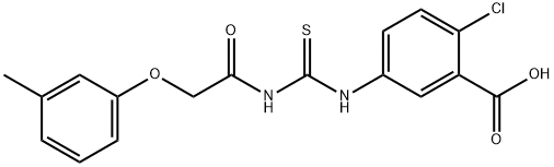 2-CHLORO-5-[[[[(3-METHYLPHENOXY)ACETYL]AMINO]THIOXOMETHYL]AMINO]-BENZOIC ACID