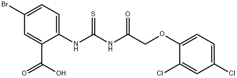 5-BROMO-2-[[[[(2,4-DICHLOROPHENOXY)ACETYL]AMINO]THIOXOMETHYL]AMINO]-BENZOIC ACID