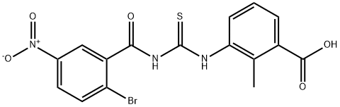 3-[[[(2-BROMO-5-NITROBENZOYL)AMINO]THIOXOMETHYL]AMINO]-2-METHYL-BENZOIC ACID