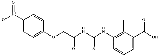 2-METHYL-3-[[[[(4-NITROPHENOXY)ACETYL]AMINO]THIOXOMETHYL]AMINO]-BENZOIC ACID