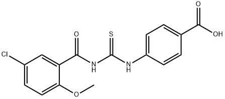 4-[[[(5-CHLORO-2-METHOXYBENZOYL)AMINO]THIOXOMETHYL]AMINO]-BENZOIC ACID