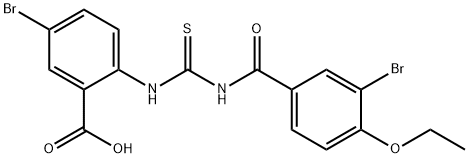 5-BROMO-2-[[[(3-BROMO-4-ETHOXYBENZOYL)AMINO]THIOXOMETHYL]AMINO]-BENZOIC ACID