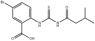 5-BROMO-2-[[[(3-METHYL-1-OXOBUTYL)AMINO]THIOXOMETHYL]AMINO]-BENZOIC ACID