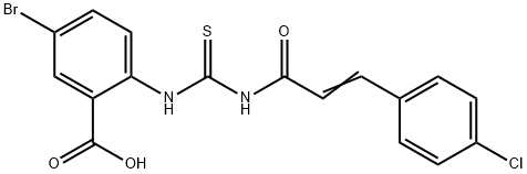 5-BROMO-2-[[[[3-(4-CHLOROPHENYL)-1-OXO-2-PROPENYL]AMINO]THIOXOMETHYL]AMINO]-BENZOIC ACID