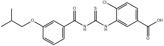 4-CHLORO-3-[[[[3-(2-METHYLPROPOXY)BENZOYL]AMINO]THIOXOMETHYL]AMINO]-BENZOIC ACID