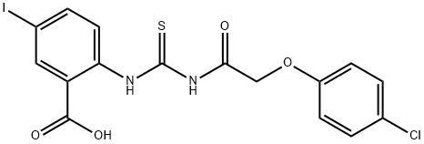 2-[[[[(4-CHLOROPHENOXY)ACETYL]AMINO]THIOXOMETHYL]AMINO]-5-IODO-BENZOIC ACID